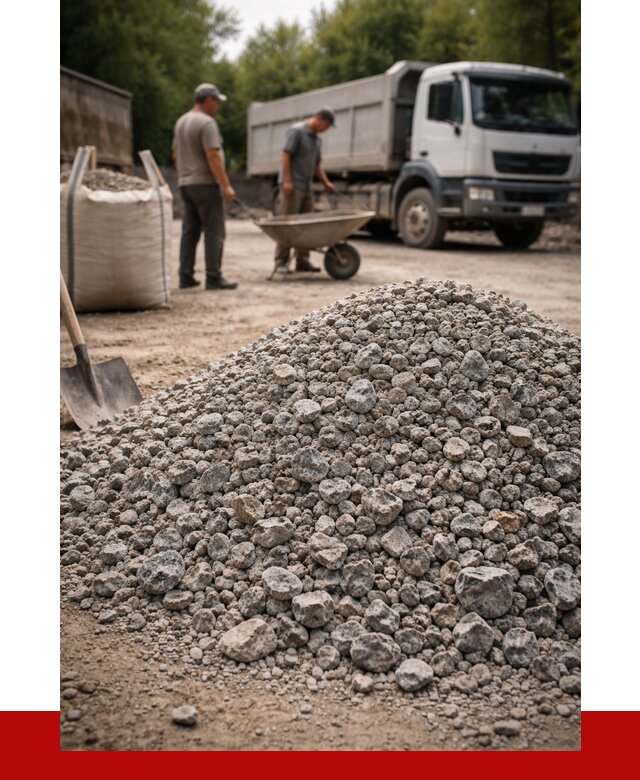 Гранитный щебень фракция 20-40 в Ногинске от 3242 руб. ПРОНЕРУДНгн