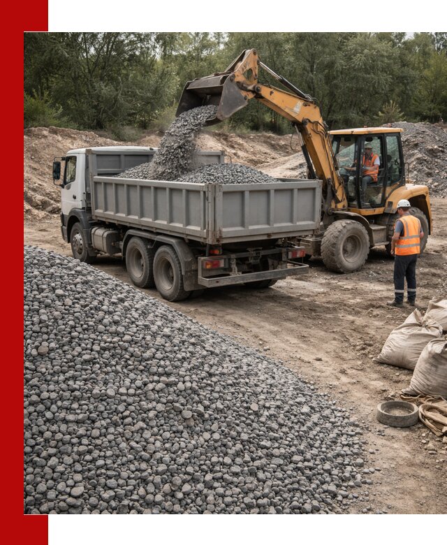Доставка гравийного щебня в Ногинске оптом и в розницу