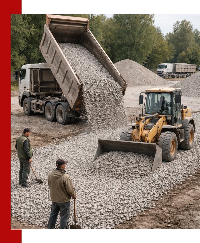 Купить гравийный щебень фракция 20-40 в Ногинске с доставкой