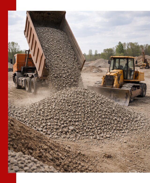 Доставка гравийного щебня фракции 40-70 в Ногинске
