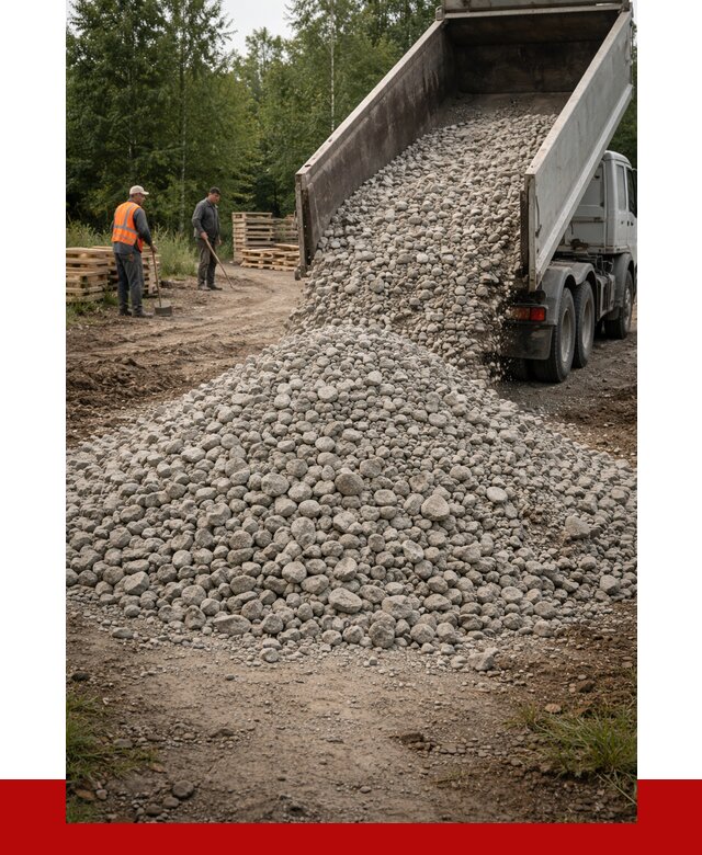 гравийный щебень фракция 70-120 в Ногинске от 2482 р. ПРОНЕРУДНгн