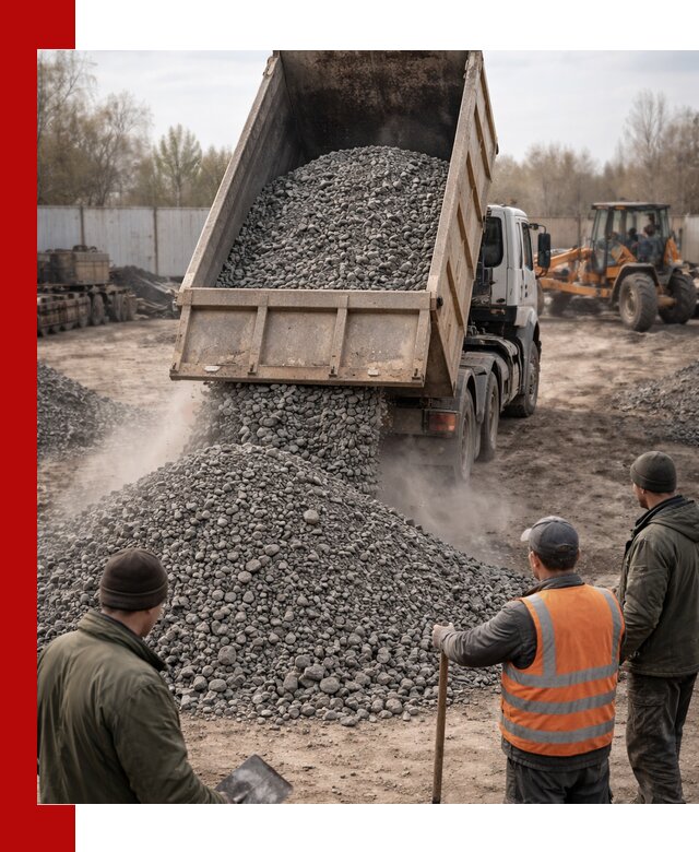 Доставка шлакового щебня в удобные сроки по выгодной цене в Ногинске