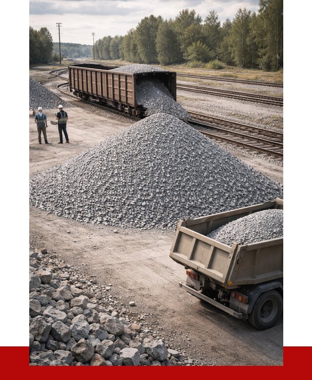 Железнодорожный щебень 20-60 в Ногинске от 1722 р. | ПРОНЕРУДНгн