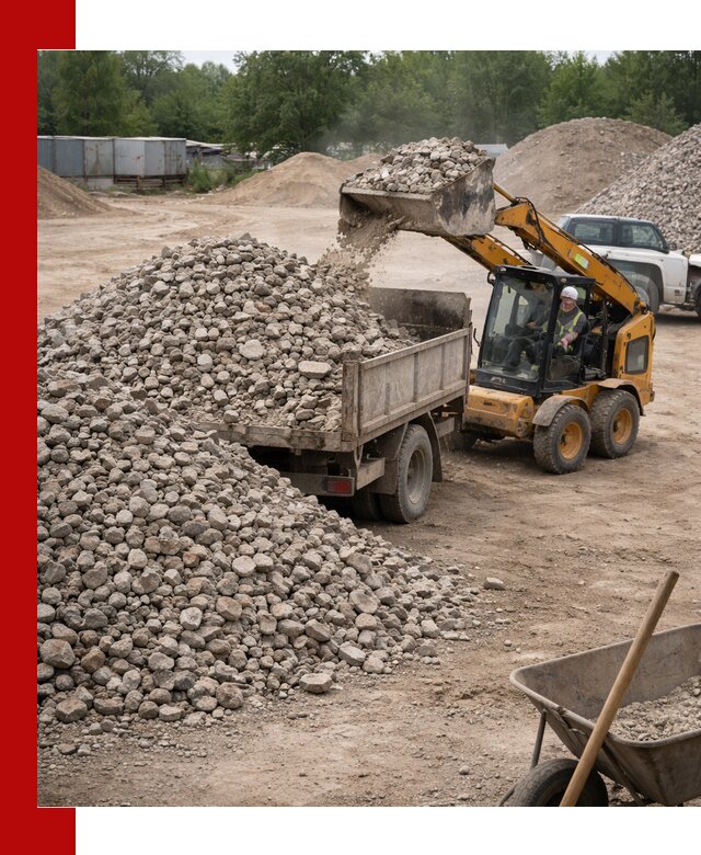 Доставка вторичного щебня в Ногинске для строительных работ