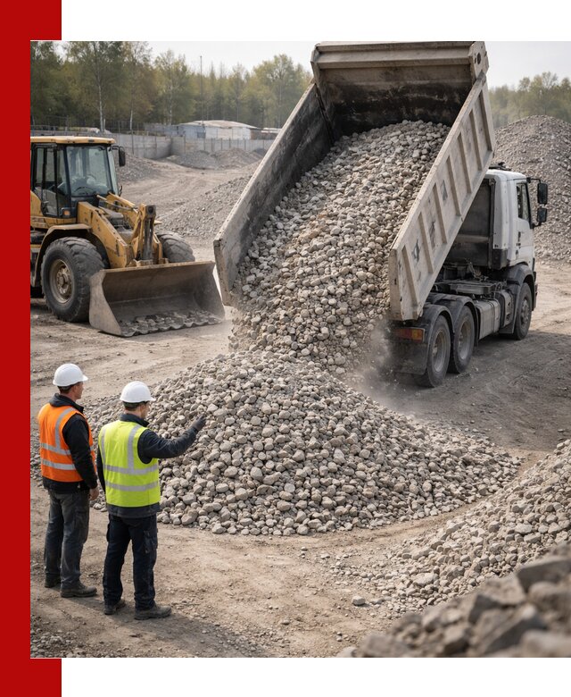 Вторичный щебень фракция 40–70 доставка в Ногинске