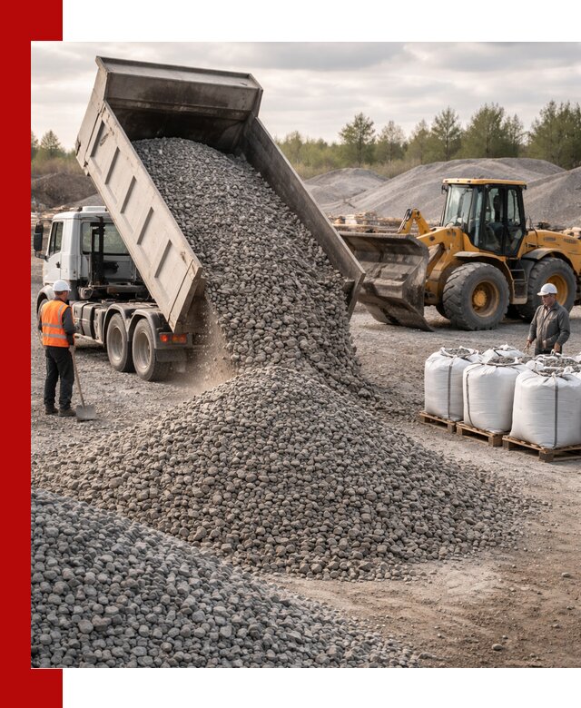 Бетонный щебень фракция 5–20 с доставкой в Ногинске