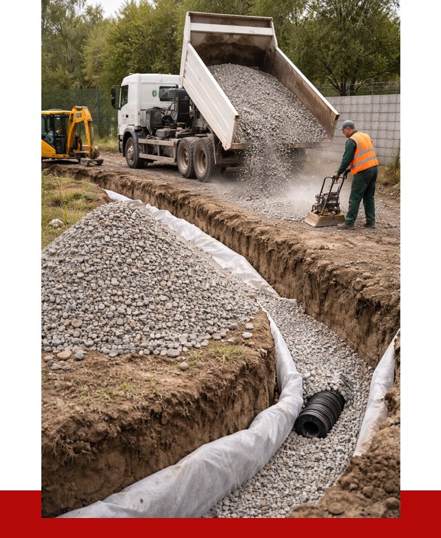 Щебень для дренажа в Ногинске от 1874 р., ПРОНЕРУДНгн доставка