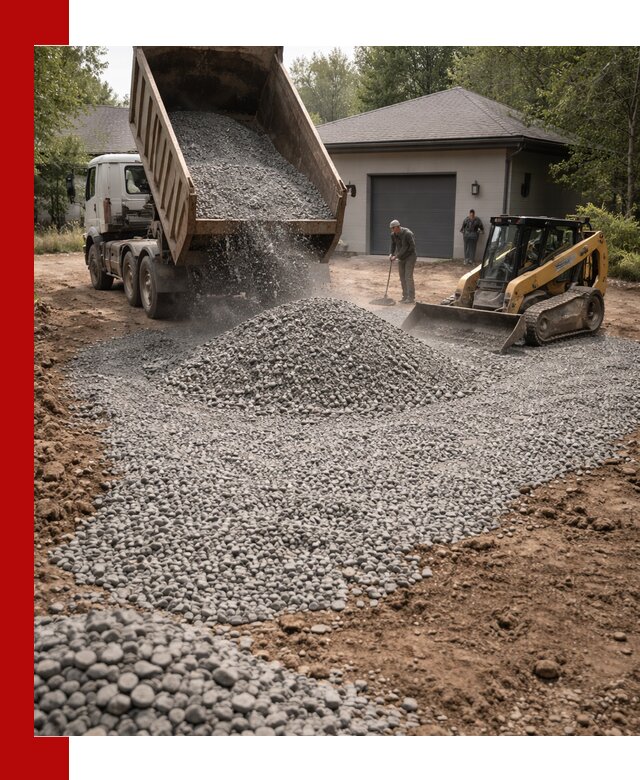 Щебень для парковки в Ногинске: доставка и укладка качественного материала