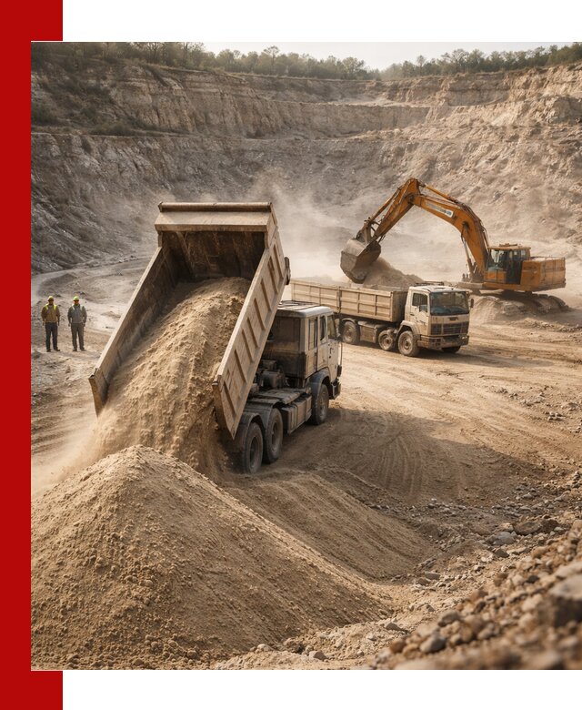 Карьерный песок навалом с доставкой в Ногинске