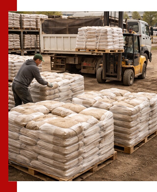 Карьерный песок в мешках с доставкой в Ногинске