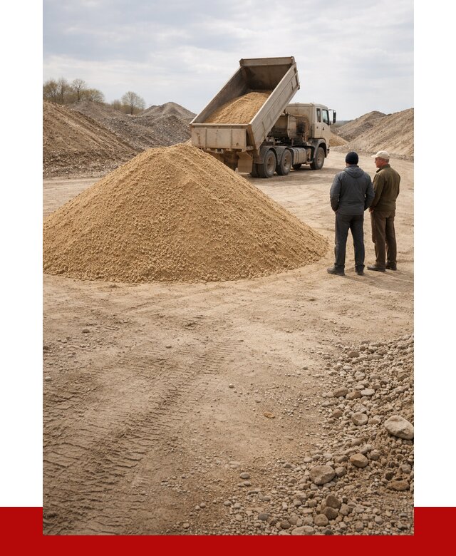 Карьерный песок крупнозернистый в Ногинске от 8611 р | ПРОНЕРУДНгн