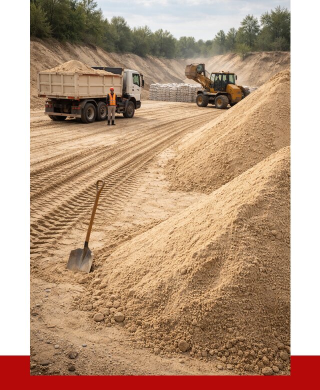 Карьерный песок мелкозернистый в Ногинске от 9118 р. | ПРОНЕРУДНгн