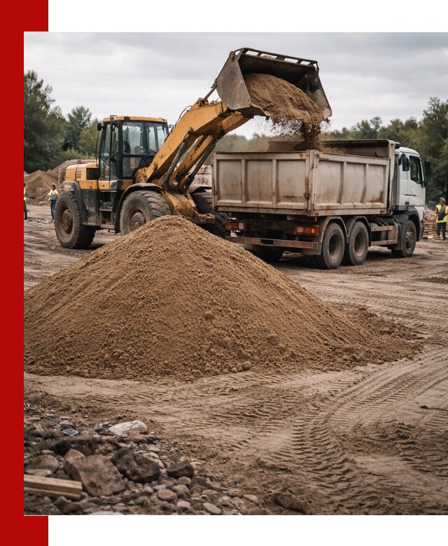 Доставка речного песка навалом в Ногинске быстро и выгодно