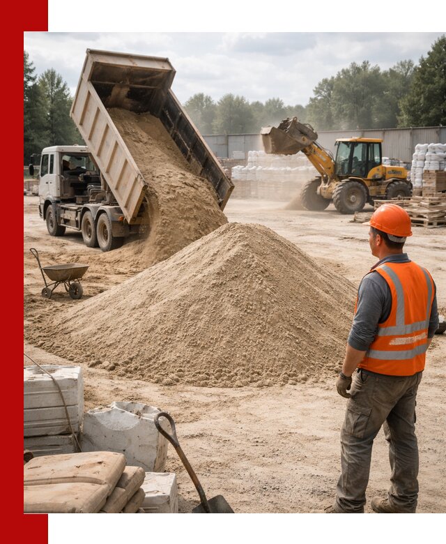 Доставка строительного песка с самосвалом в Ногинске