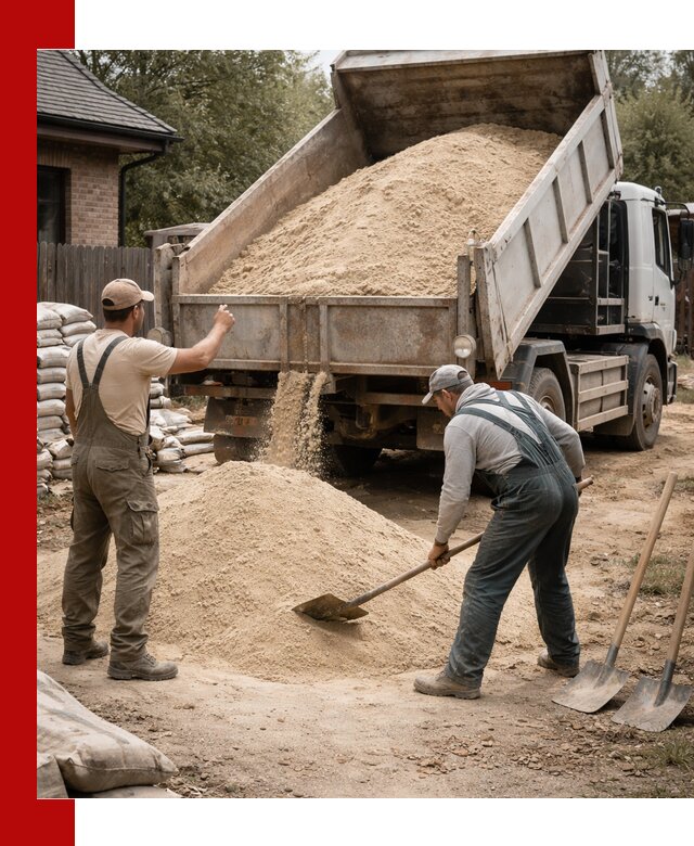 Песок для штукатурки с доставкой в Ногинске качественный и чистый