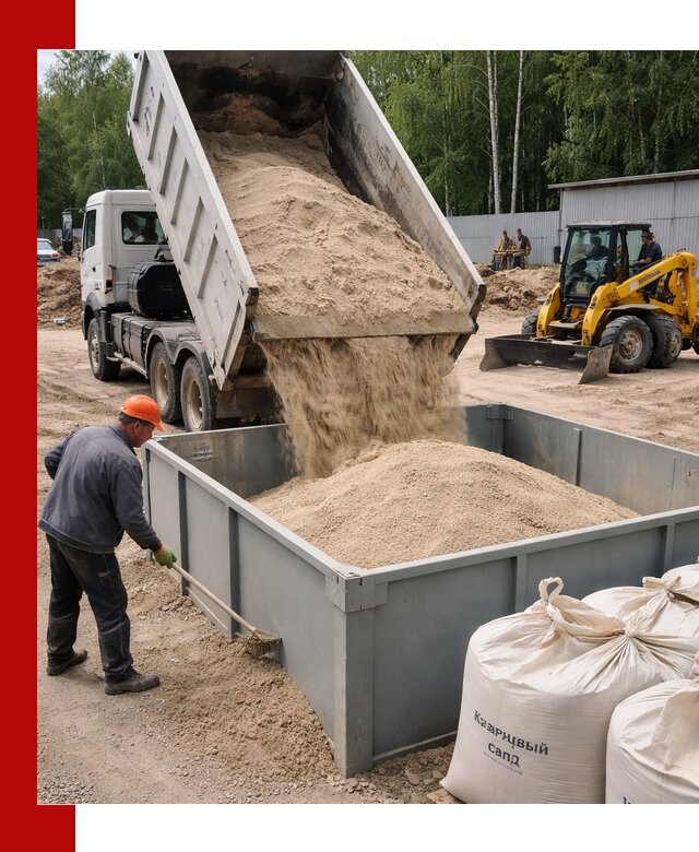 Кварцевый песок для фильтра в Ногинске — доставка и качество