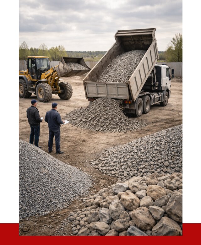 Гравий и камень с доставкой в Ногинске от 4255 р. - ПРОНЕРУДНгн