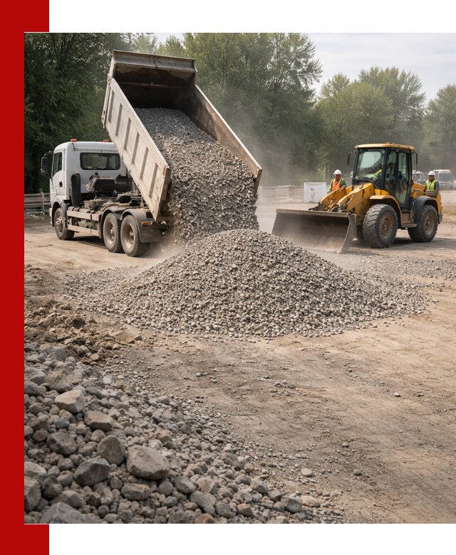 Гравий фракция 5–20 доставка в Ногинске оптом и в розницу