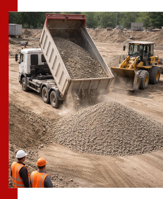 Щебень с песком (ЩГПС С2) с доставкой в Ногинске