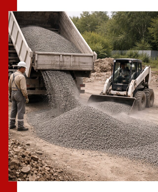 Доставка гравийного отсева 0-5 в Ногинске оптом и в розницу