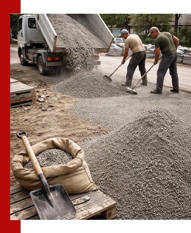 Отсев для тротуарной плитки в Ногинске — доставка и укладка