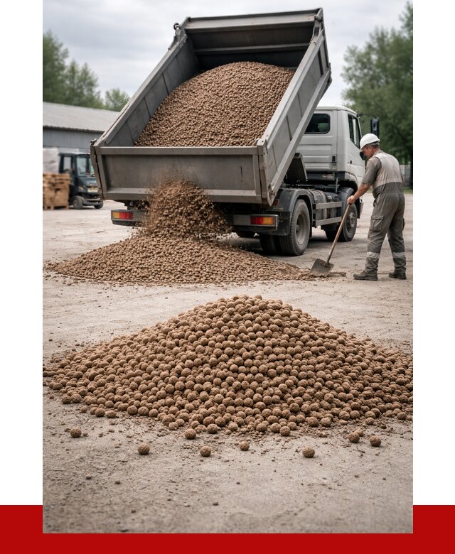 Керамзит с доставкой в Ногинске от 4255 р. за м3 | ПРОНЕРУДНгн