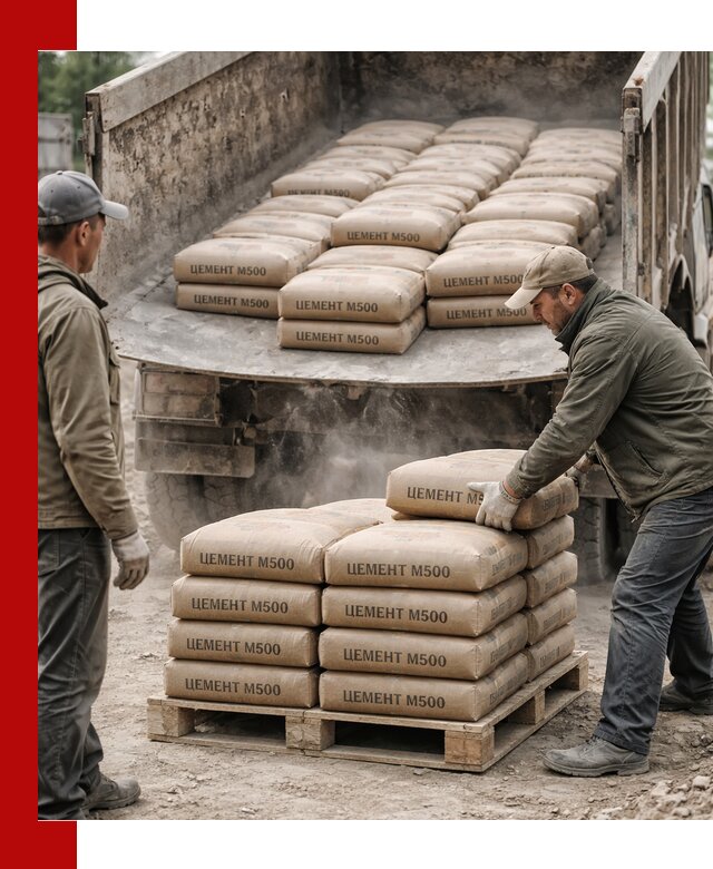 Цемент М500 с доставкой самосвалом в Ногинске
