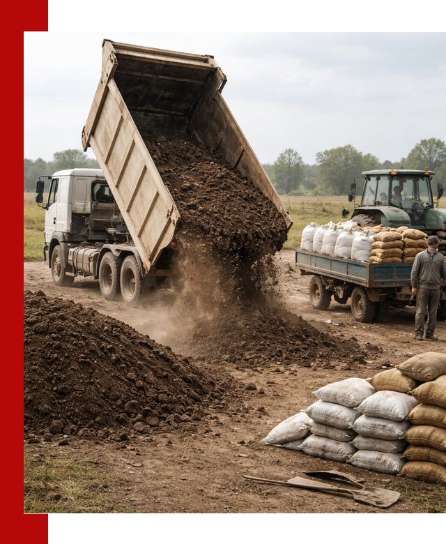 Доставка грунта и удобрений оптом в Ногинске для сельхоз и строительства