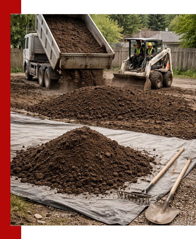 Грунт для отсыпки участка с доставкой в Ногинске