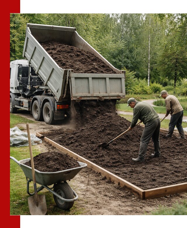 Доставка грунта для озеленения и благоустройства в Ногинске