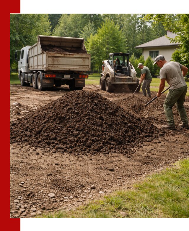 Доставка и укладка грунта для газона в Ногинске