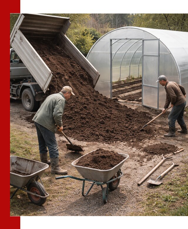 Грунт для теплицы с доставкой в Ногинске — плодородный субстрат под растения