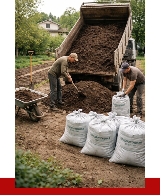 Плодородная смесь в Ногинске от 4255 р./куб с доставкой | ПРОНЕРУДНгн