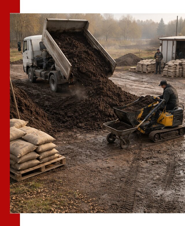 Кислый торф в доставке по выгодным ценам в Ногинске