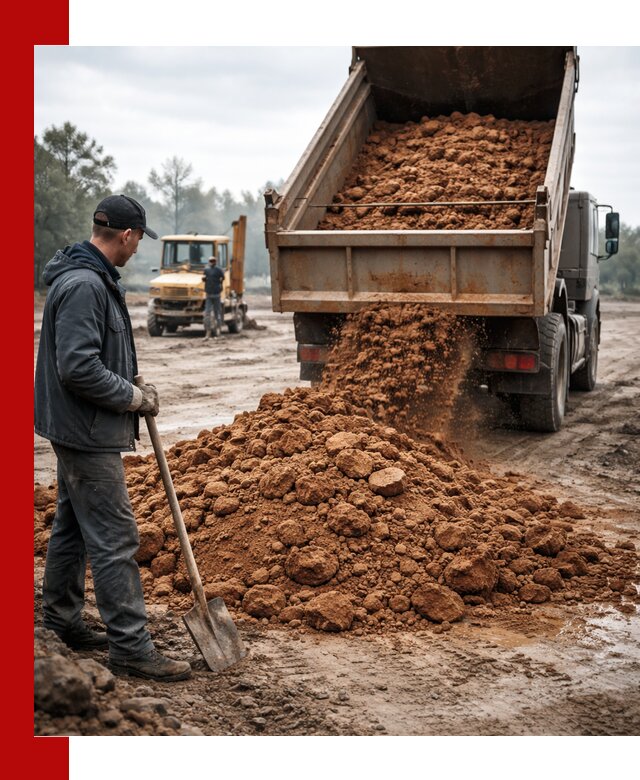 Глина для засыпки в Ногинске с доставкой самосвалами