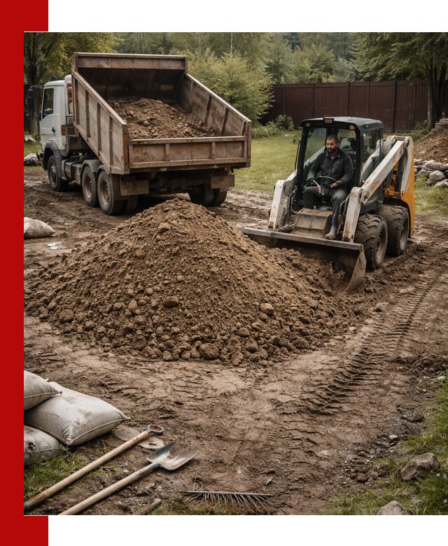 Суглинок для планировки участков в Ногинске с доставкой и выгрузкой