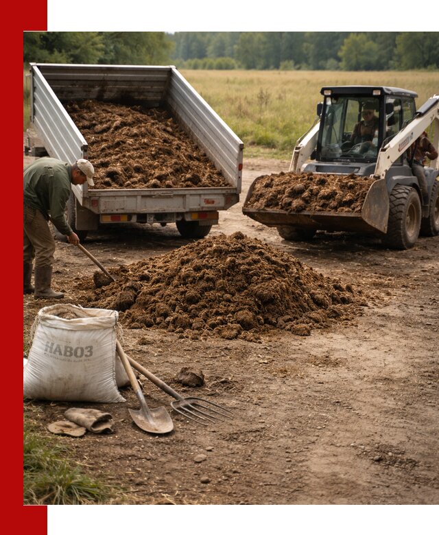 Доставка конского навоза в Ногинске с разгрузкой и доставкой на объект