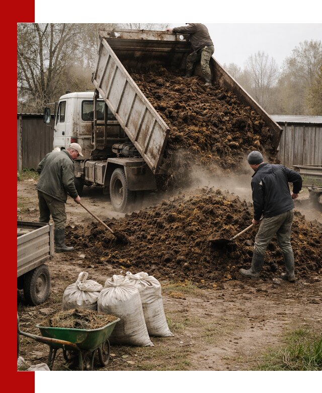Доставка коровьего навоза самосвалом в Ногинске
