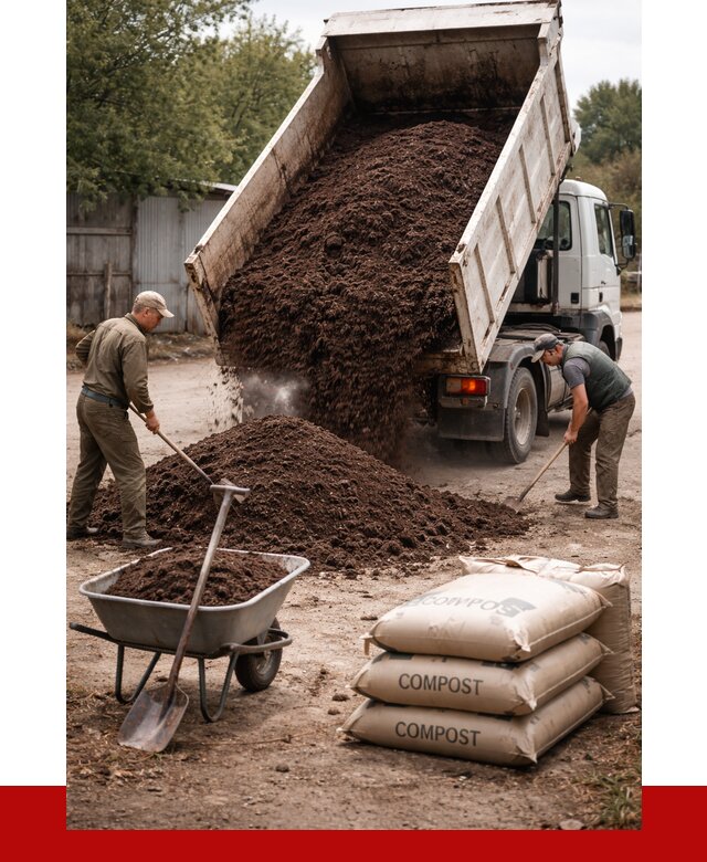 Купить компост в Ногинске от 4255 р. за куб с доставкой | ПРОНЕРУДНгн