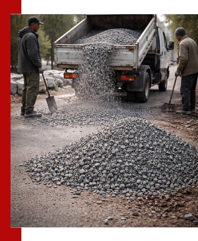 Гранитная крошка для посыпки дорог и тротуаров в Ногинске