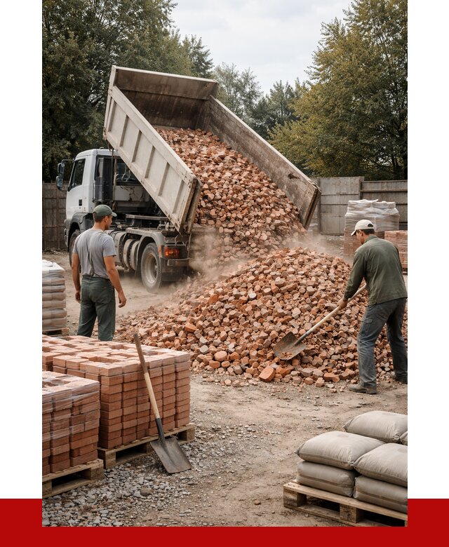 Бой кирпича в Ногинске с доставкой от 4255 руб/куб | ПРОНЕРУДНгн