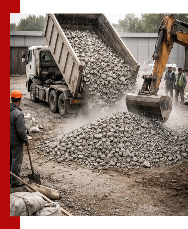 Доставка дробленого бетона в Ногинске оптом и в розницу