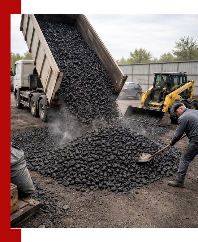 Доставка угля орех в Ногинске оптом и в розницу