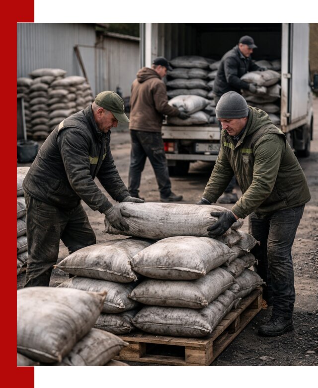 Доставка угля в мешках по выгодным ценам в Ногинске