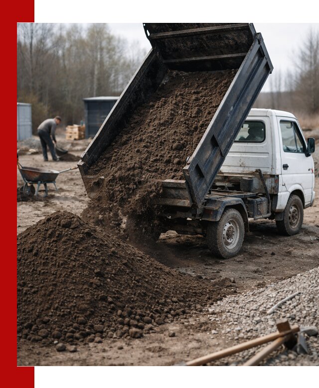 Аренда минисамосвала в Ногинске для доставки сыпучих материалов