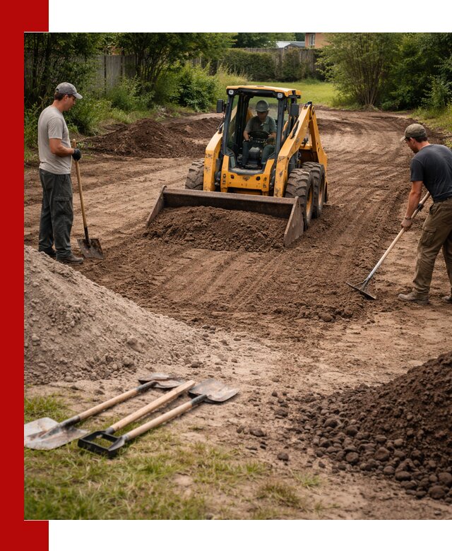 Планировка участка грунтом с вывозом и доставкой в Ногинске
