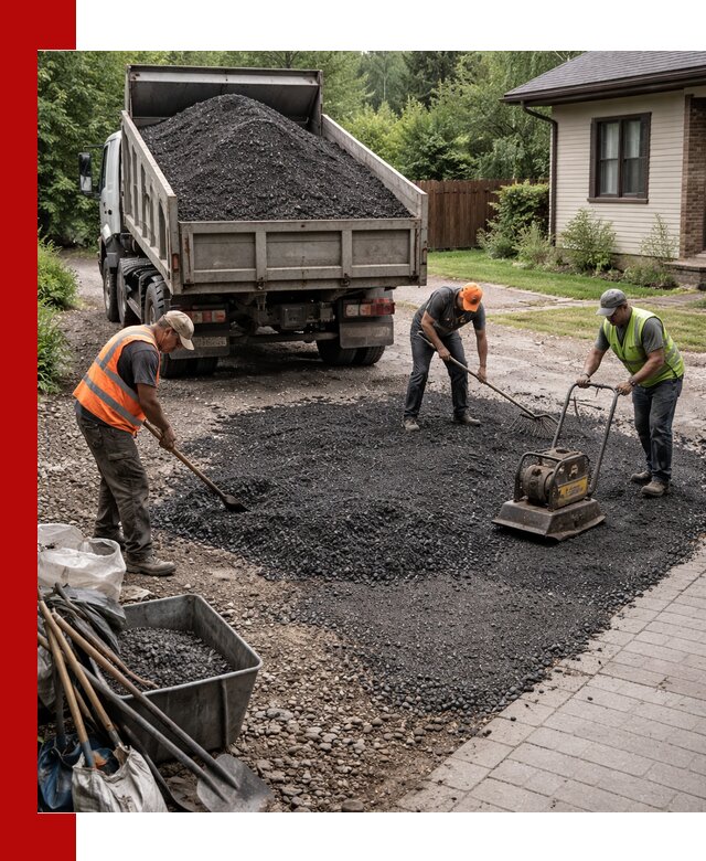 Асфальтовая крошка для двора с доставкой в Ногинске
